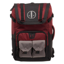 Load image into Gallery viewer, Marvel Deadpool Backpack  Black and Red Deadpool Backpack