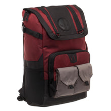 Load image into Gallery viewer, Marvel Deadpool Backpack  Black and Red Deadpool Backpack